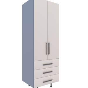 Tall cabinet two doors three pull out